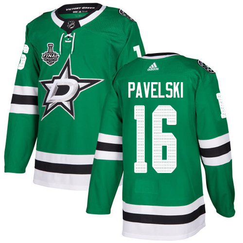 Adidas Men Dallas Stars #16 Joe Pavelski Green Home Authentic 2020 Stanley Cup Final Stitched NHL Jersey->dallas stars->NHL Jersey